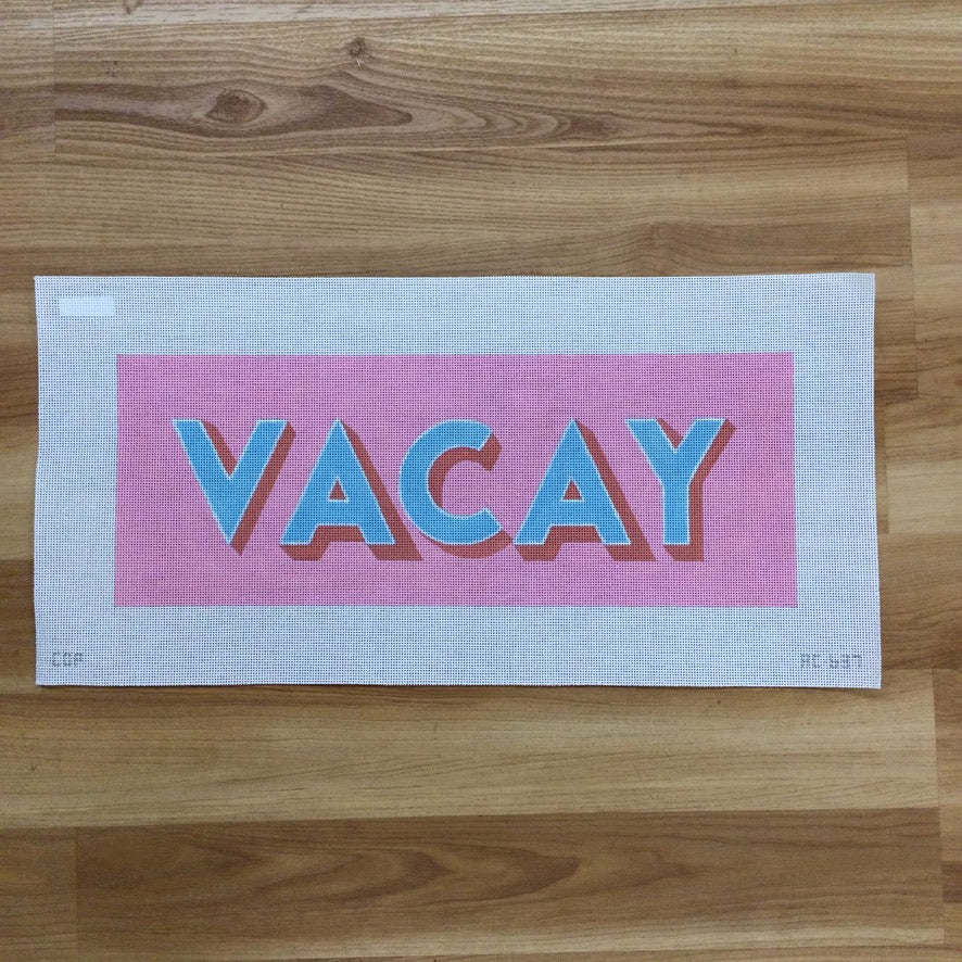 VACAY Canvas - KC Needlepoint