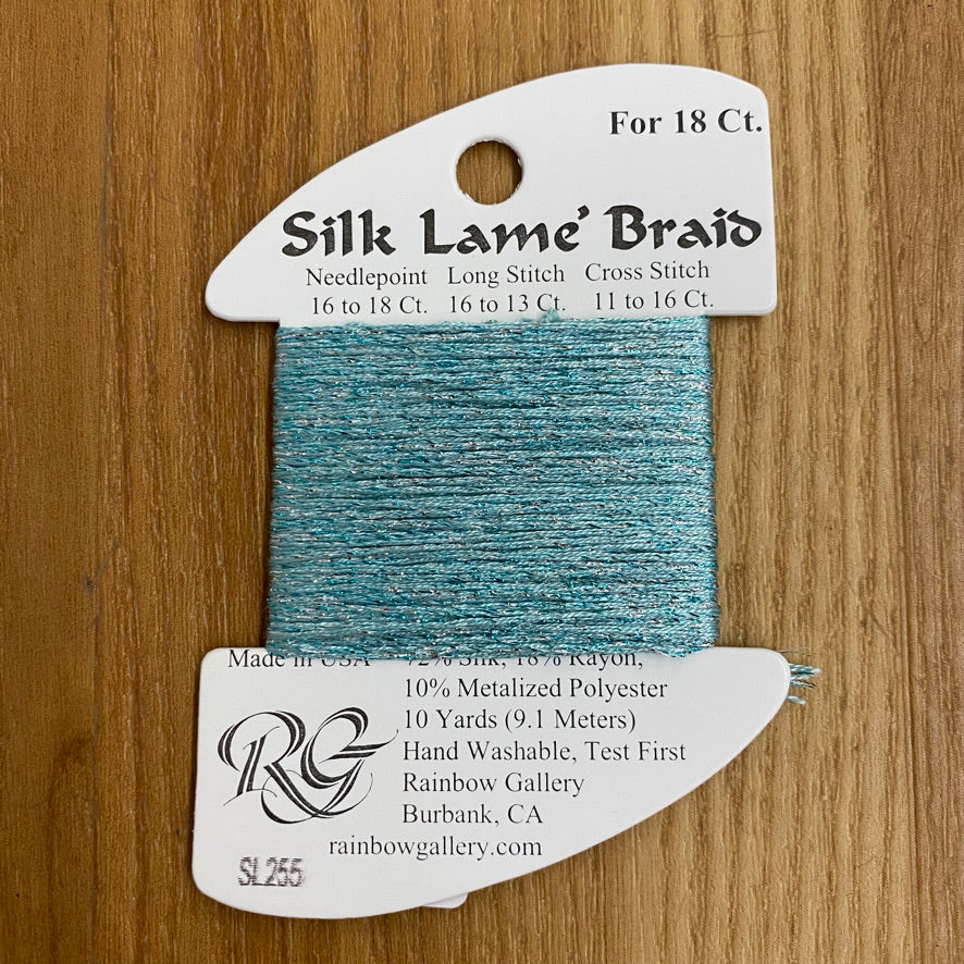 Silk Lamé Braid SL255 Seaglass - KC Needlepoint