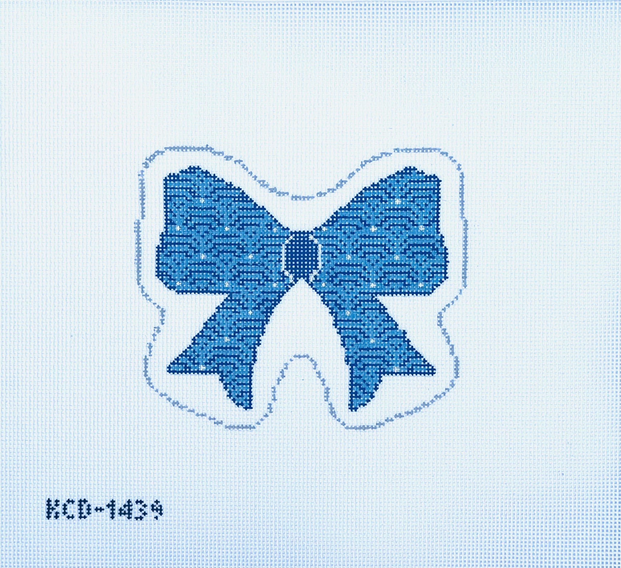 Scallop Bow Canvas - KC Needlepoint