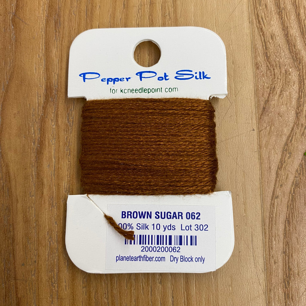 Pepper Pot Silk Card 062 Brown Sugar - KC Needlepoint
