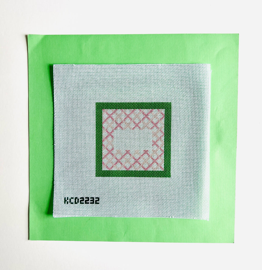 Jill's Monogram Square Canvas - KC Needlepoint