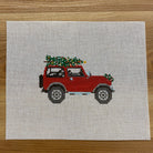 Holiday Jeep Canvas - KC Needlepoint