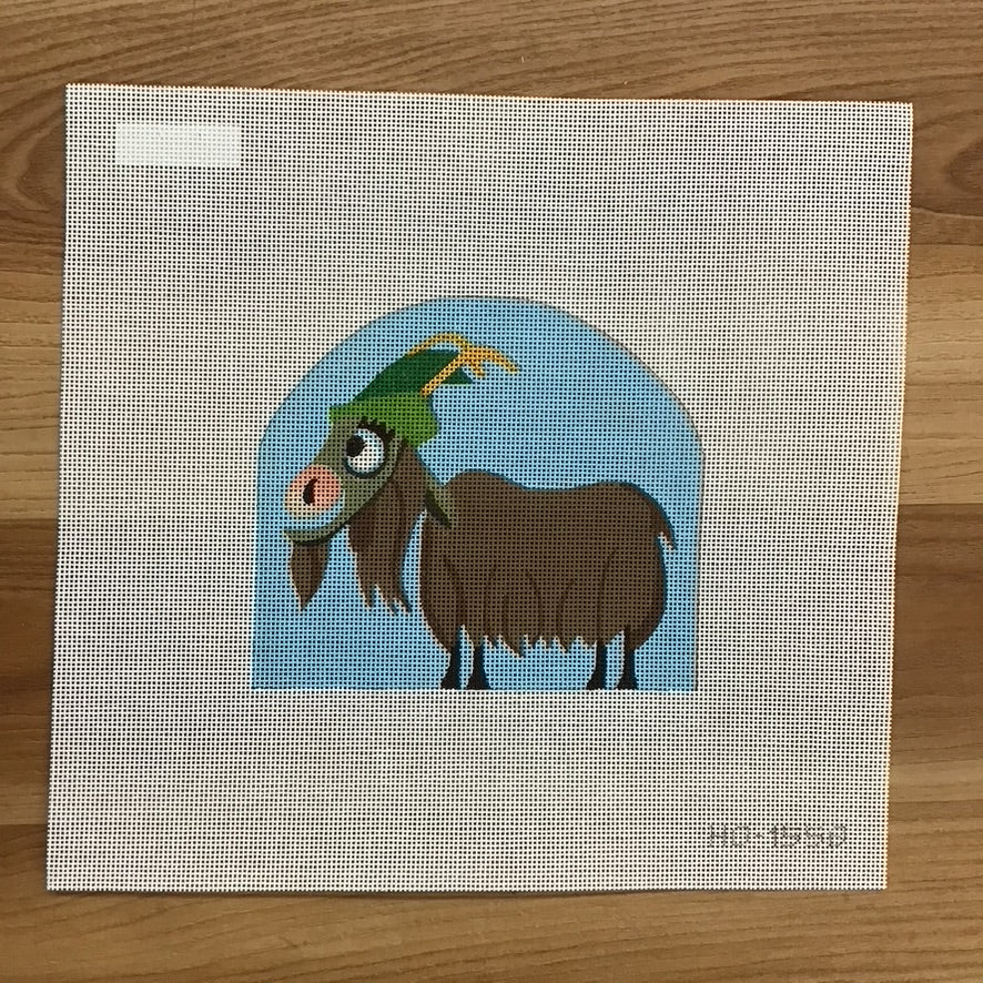 Mr. Alpine Goat Canvas - KC Needlepoint