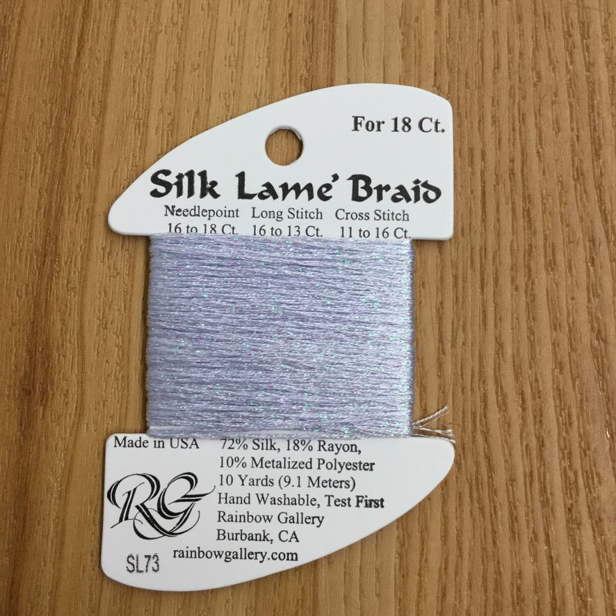 Silk Lamé Braid SL73 Lavender Blue - KC Needlepoint