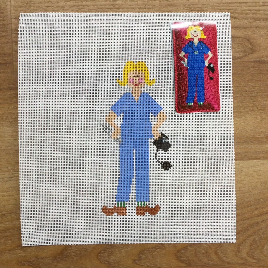 Love a Nurse Canvas - KC Needlepoint