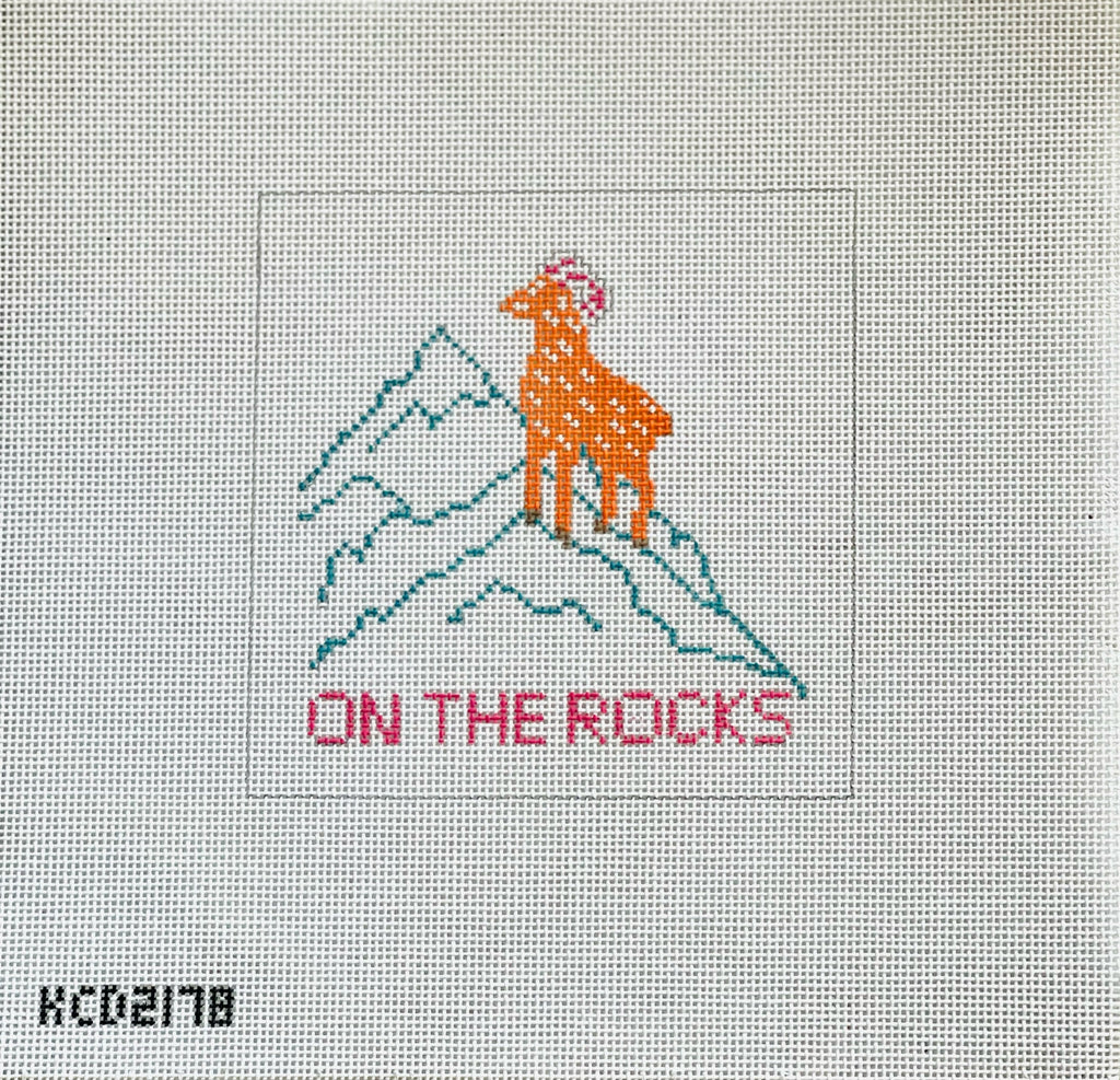 On the Rocks Canvas - KC Needlepoint