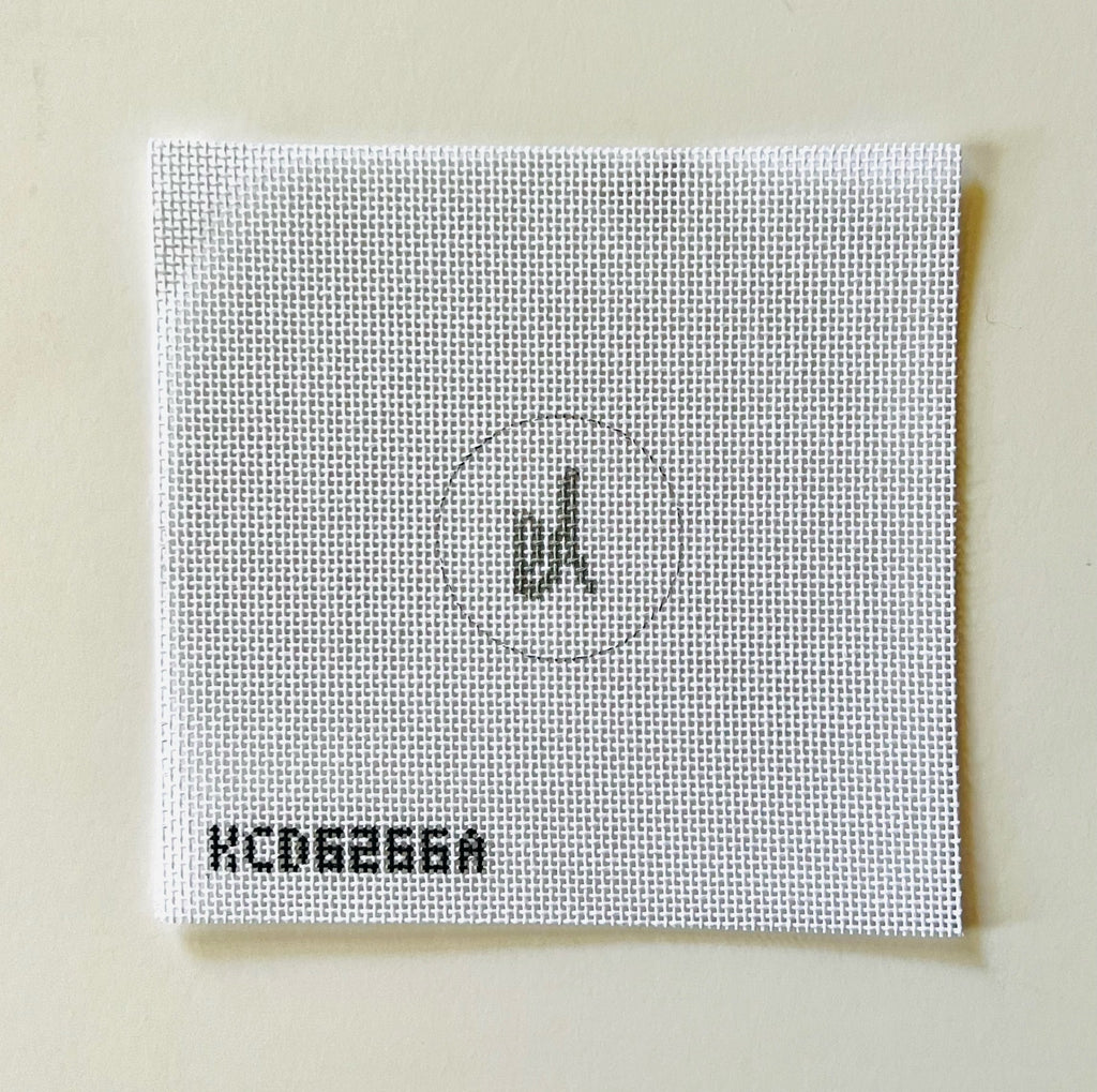 Single Letter Hot Pink Key Fob Kit - KC Needlepoint