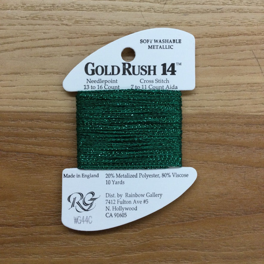 Gold Rush 14 WG44C Forest Green - KC Needlepoint