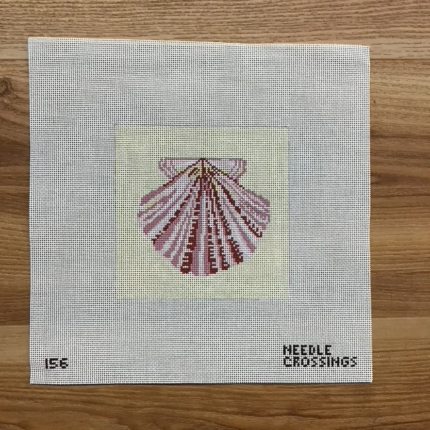 Shell Pattern Needlepoint Scallop Shell Canvas | KC Needlepoint