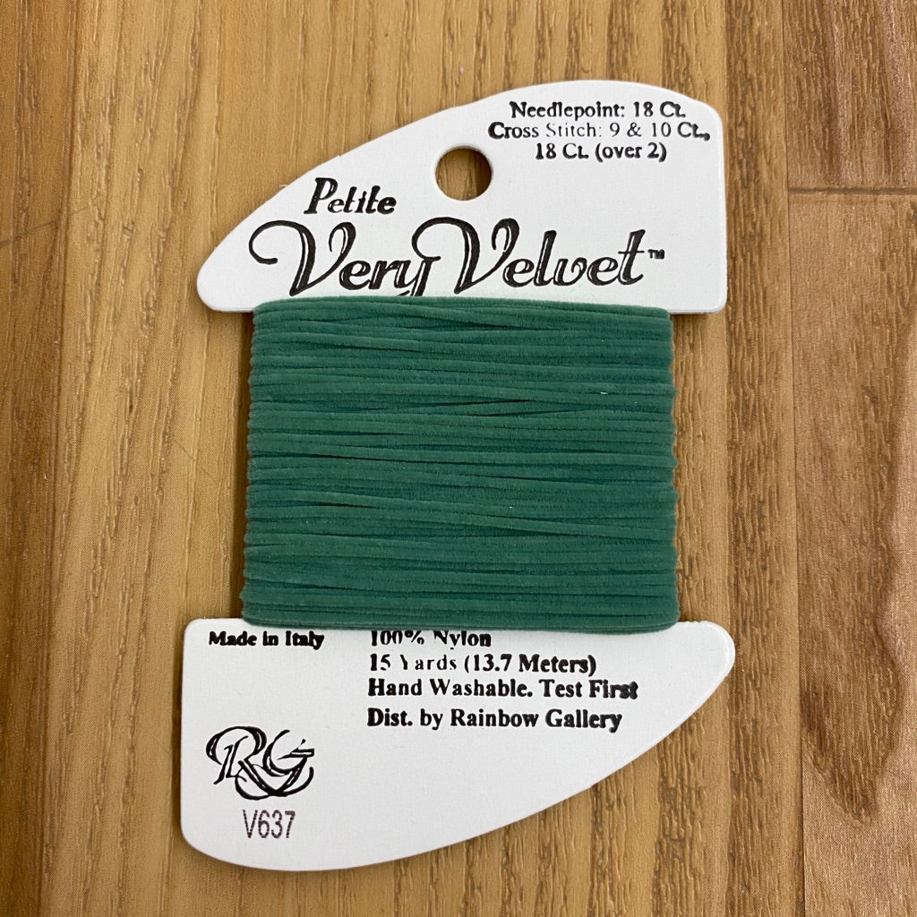 Petite Very Velvet V637 Sea Green - KC Needlepoint