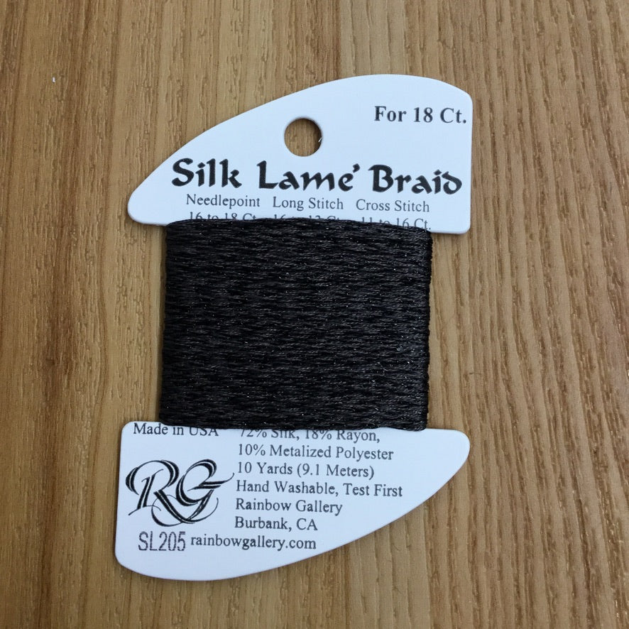 Silk Lamé Braid SL205 Gargoyle - needlepoint