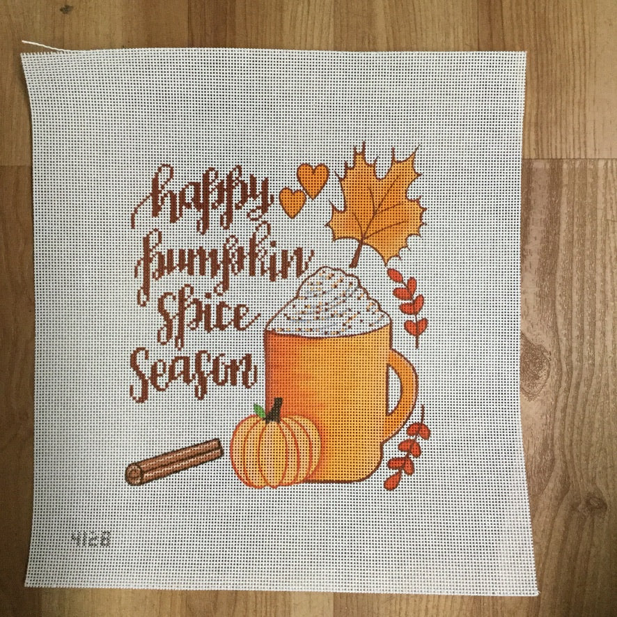 Happy Pumpkin Spice Season Canvas - needlepoint