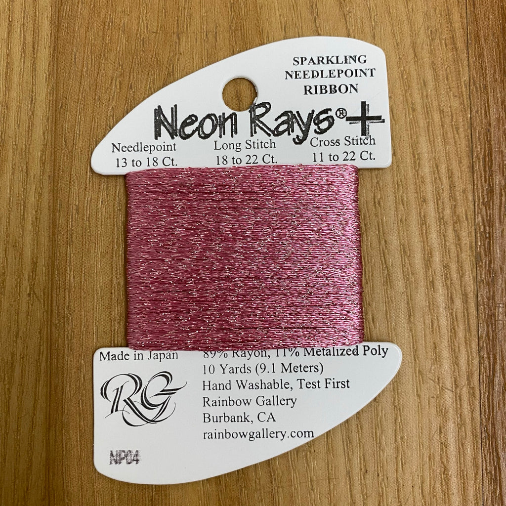 Neon Rays+ NP04 Mauve - KC Needlepoint
