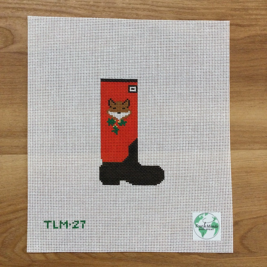 Tally Ho Wellie Boot Canvas - KC Needlepoint