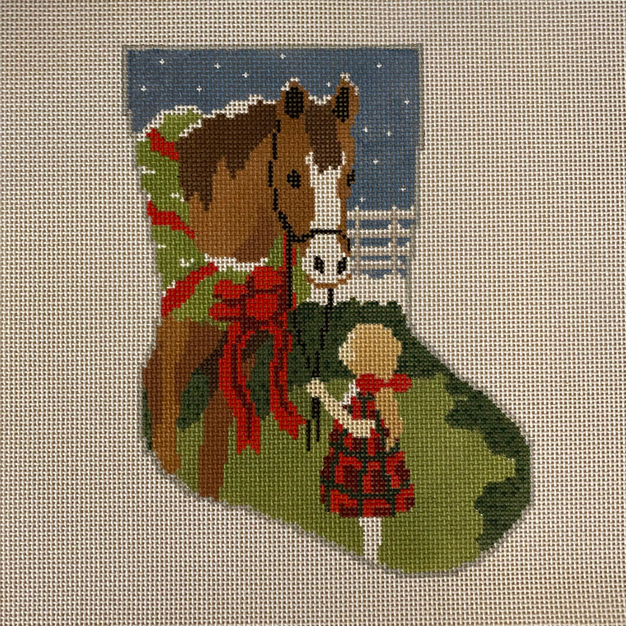 All I Want for Christmas Midsize Stocking Canvas - KC Needlepoint