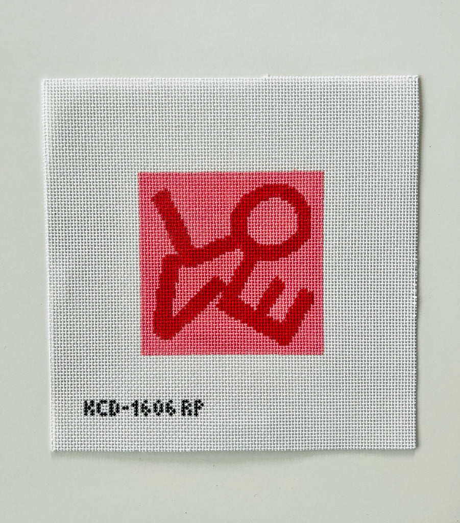 Pink and Red LOVE Kit or Canvas - KC Needlepoint