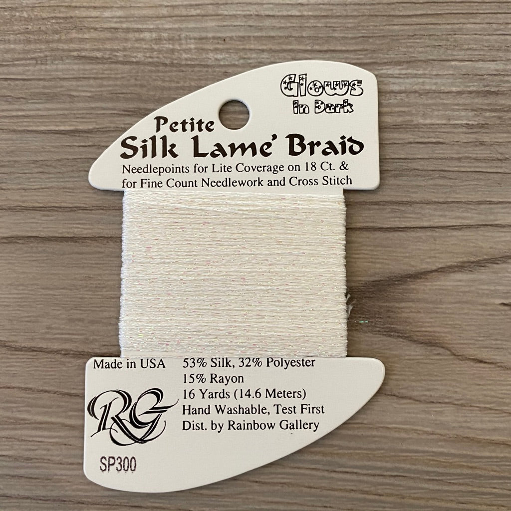 Petite Silk Lamé Braid SP300 Glow in the Dark - KC Needlepoint