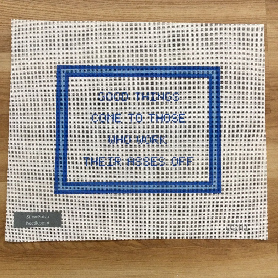 Good Things Come... Canvas - needlepoint