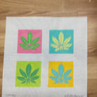Pot Leaf Coasters Needlepoint Canvas - KC Needlepoint
