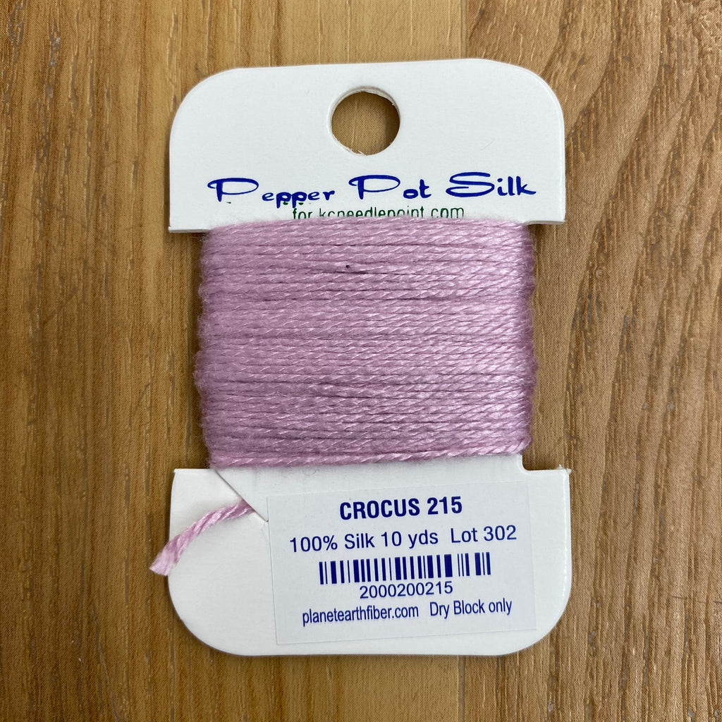 Pepper Pot Silk Card 215 Crocus - KC Needlepoint