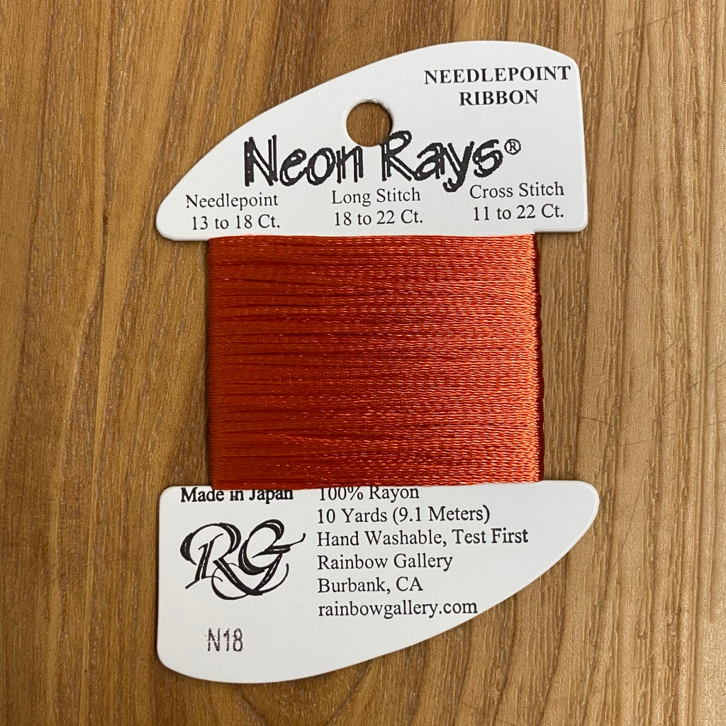 Neon Rays N18 Dark Peach - KC Needlepoint