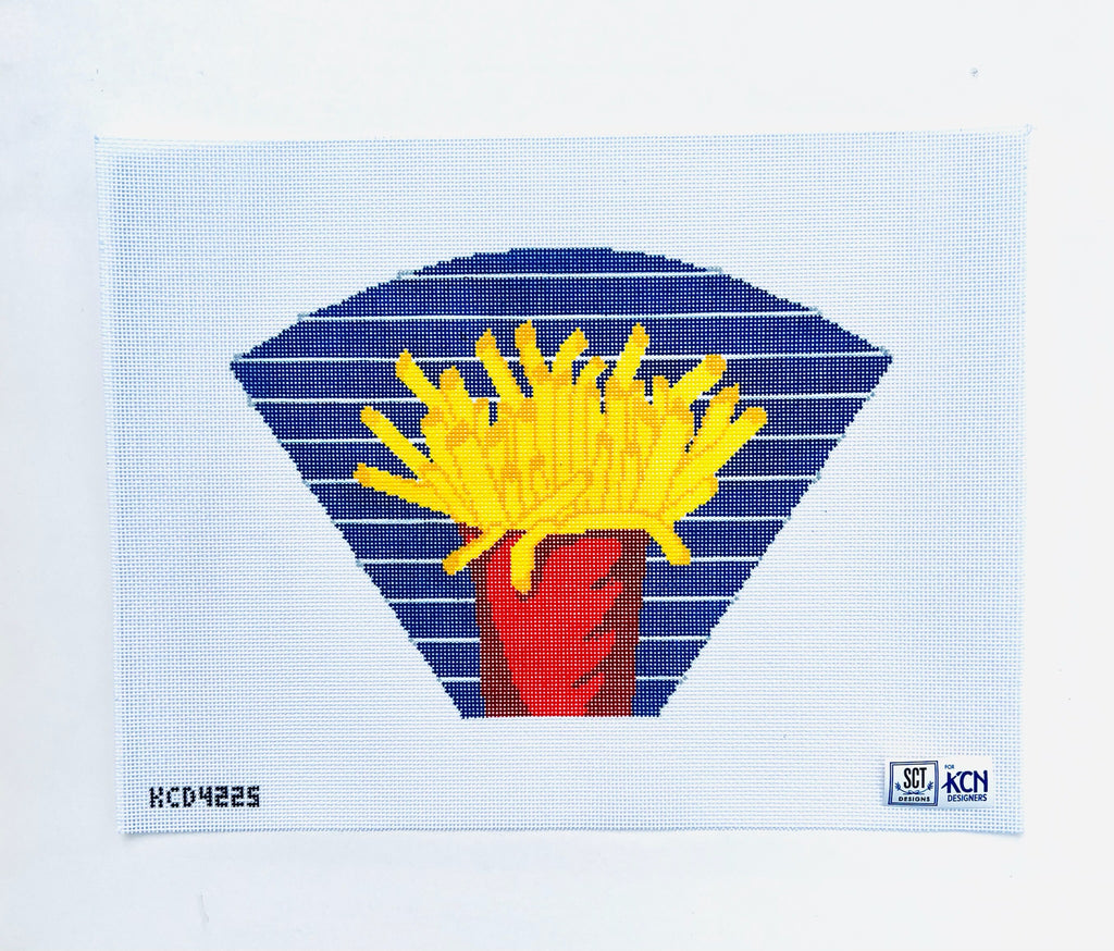 French Fry Purse Canvas - KC Needlepoint