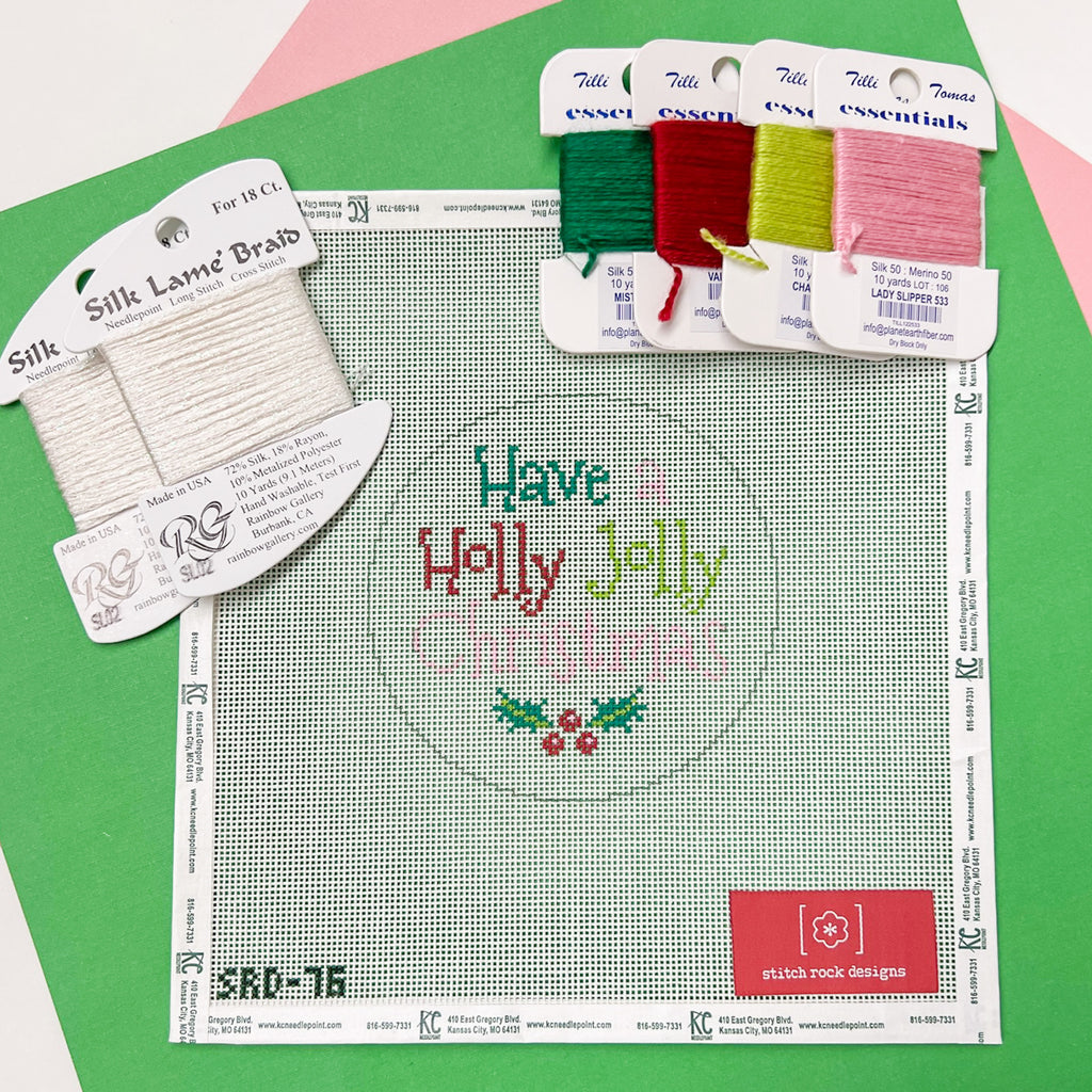 Have a Holly Jolly Christmas Kit - KC Needlepoint
