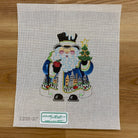 New York Squatty Santa Canvas - KC Needlepoint