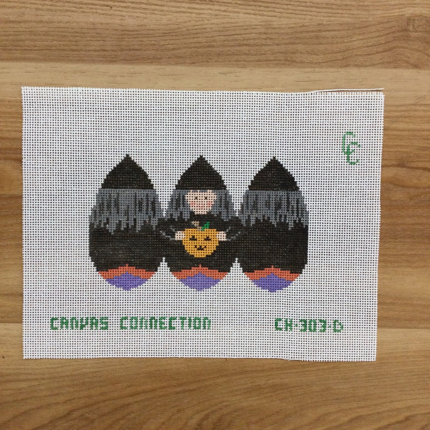 Witch Roly Poly Canvas - KC Needlepoint