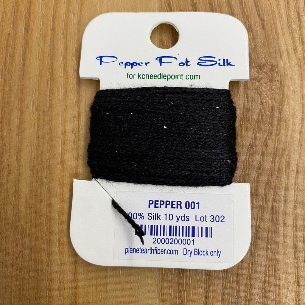 Pepper Pot Silk Card 001 Pepper - KC Needlepoint