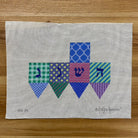 Patchwork of Patterns Dreidel Canvas - KC Needlepoint
