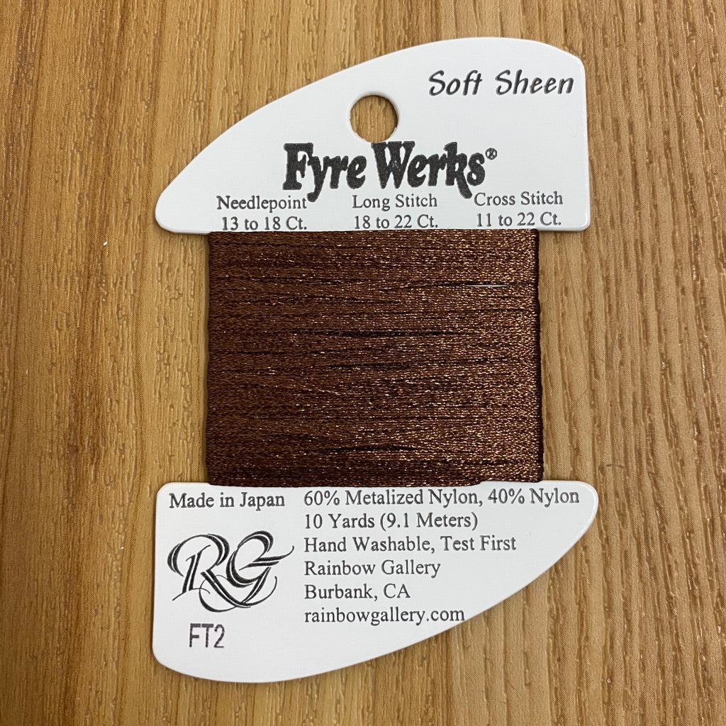 Fyre Werks Soft Sheen FT2 Chocolate - KC Needlepoint