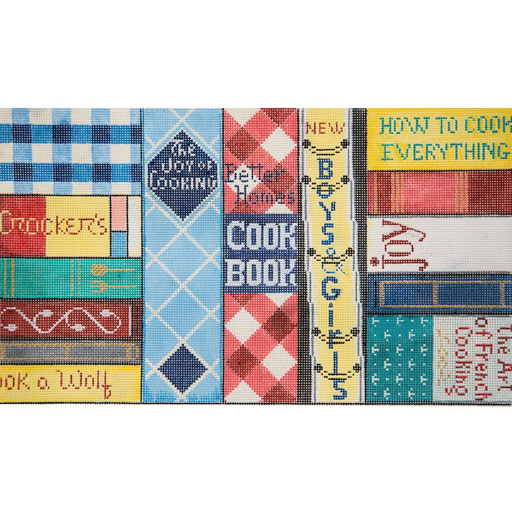 Cookbooks Canvas - KC Needlepoint