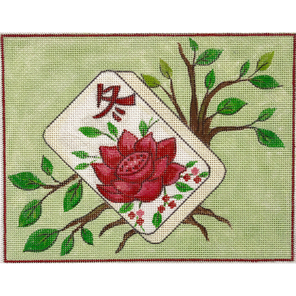 Floral Mah Jongg Canvas - KC Needlepoint