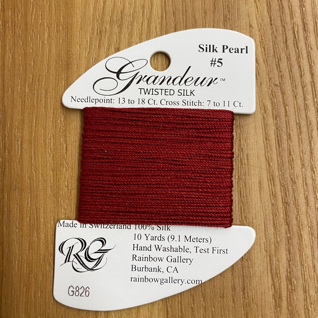 Grandeur Silk G826  Burgundy - KC Needlepoint