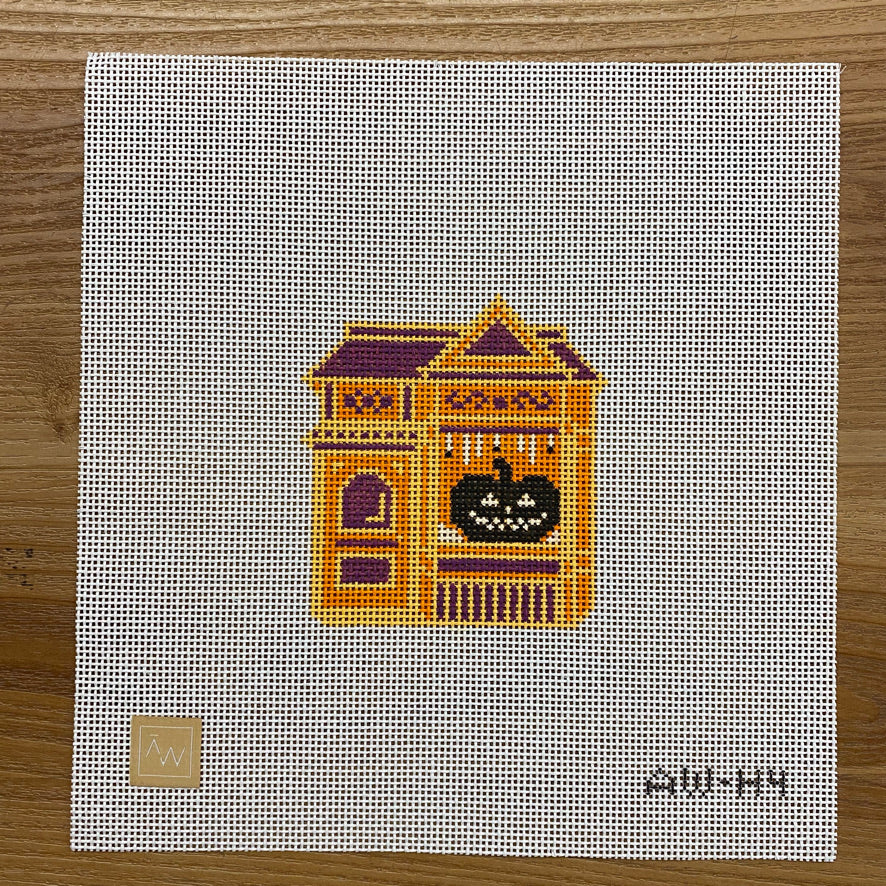 Halloween Painted Lady Canvas - KC Needlepoint