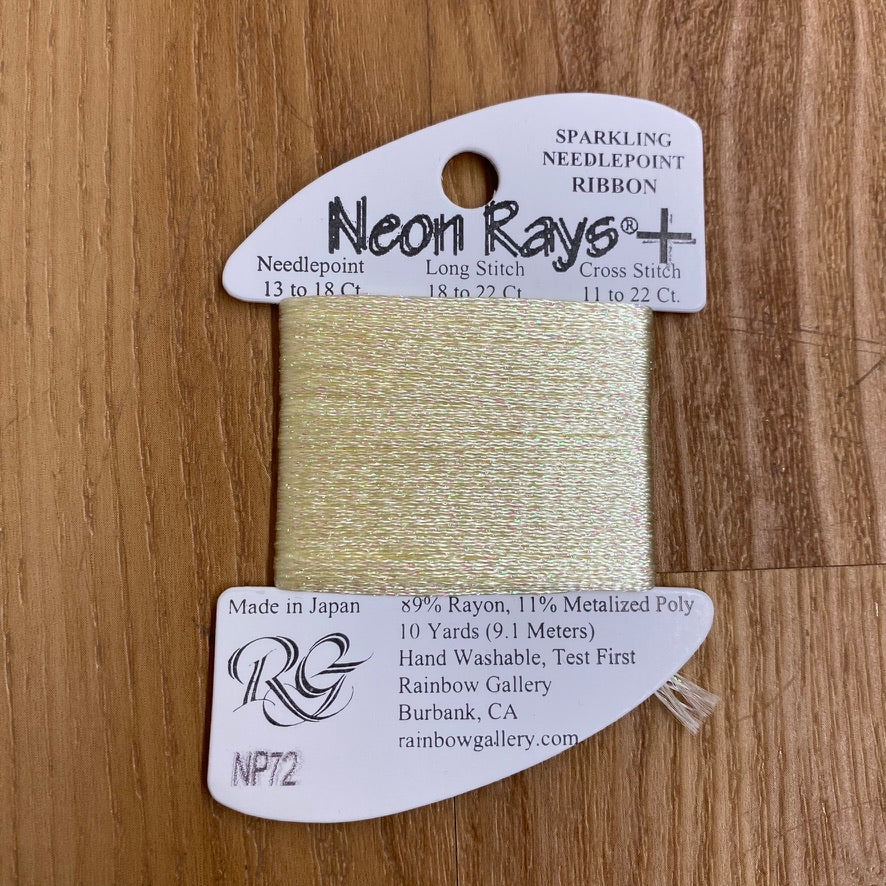 Neon Rays+ NP72 Pale Yellow - KC Needlepoint