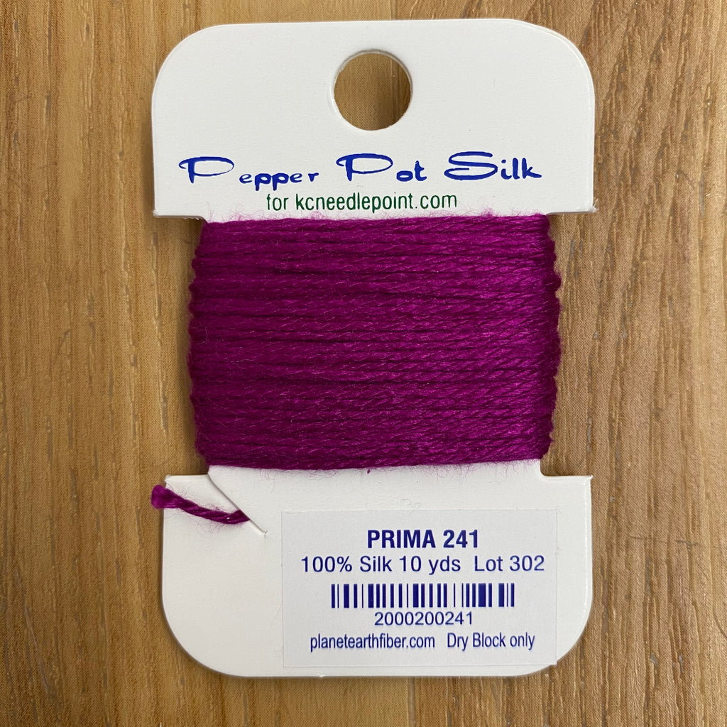 Pepper Pot Silk Card 241 Prima - KC Needlepoint