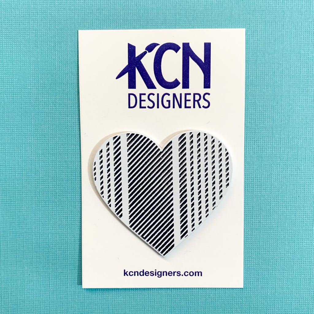 Ticking Heart Magnet - KC Needlepoint