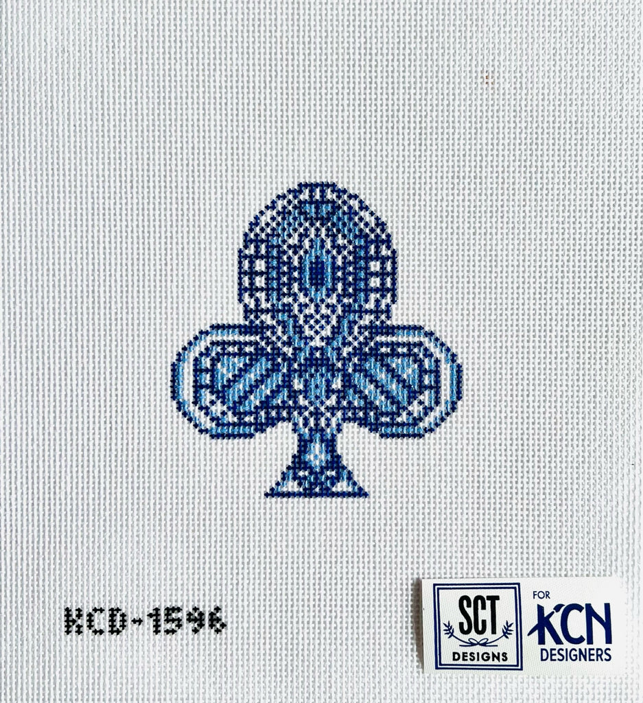 Blue Clover Canvas - KC Needlepoint