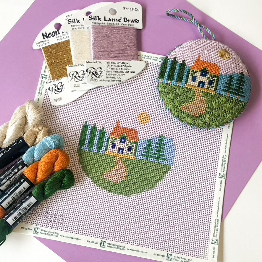 House in the Woods Kit - KC Needlepoint