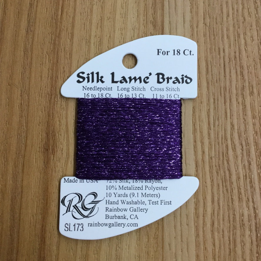 Silk Lamé Braid SL173 Pansy - KC Needlepoint