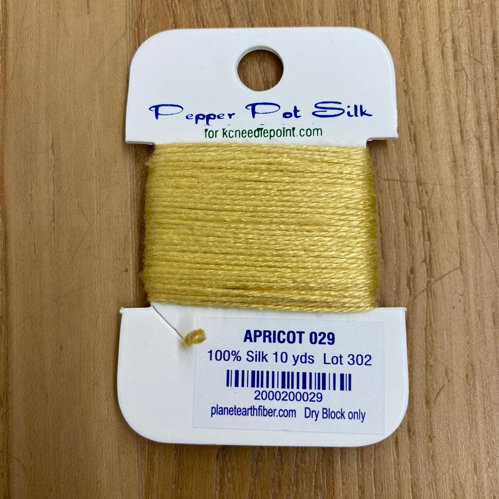Pepper Pot Silk Card 029 Apricot - KC Needlepoint