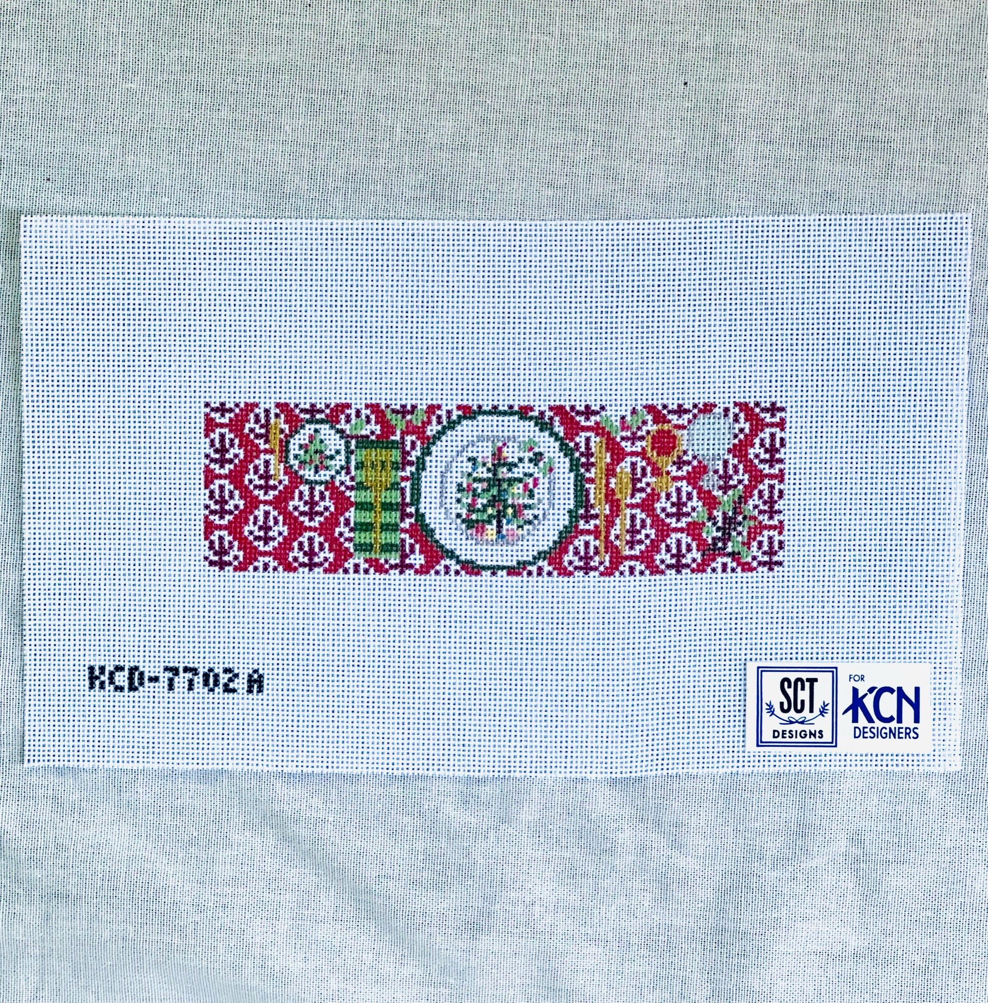 Holiday Napkin Ring Canvases - KC Needlepoint