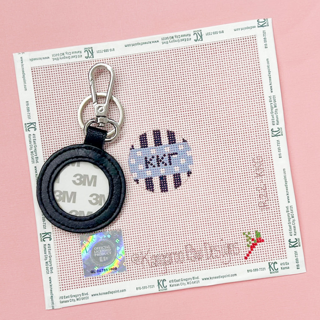 Kappa Kappa Gamma Key Fob Kit - KC Needlepoint