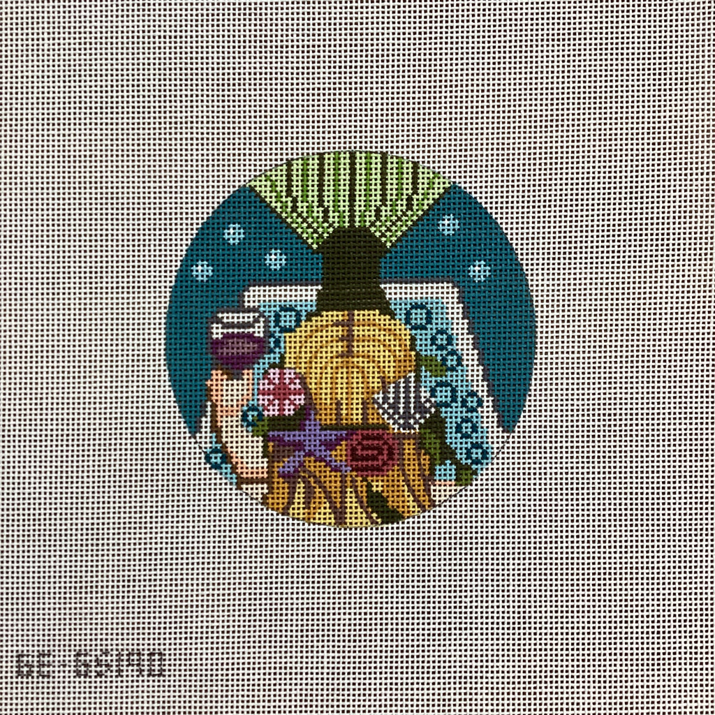 Mermaid Relaxing Canvas - KC Needlepoint