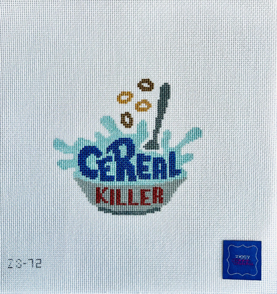 Cereal Killer Canvas - KC Needlepoint
