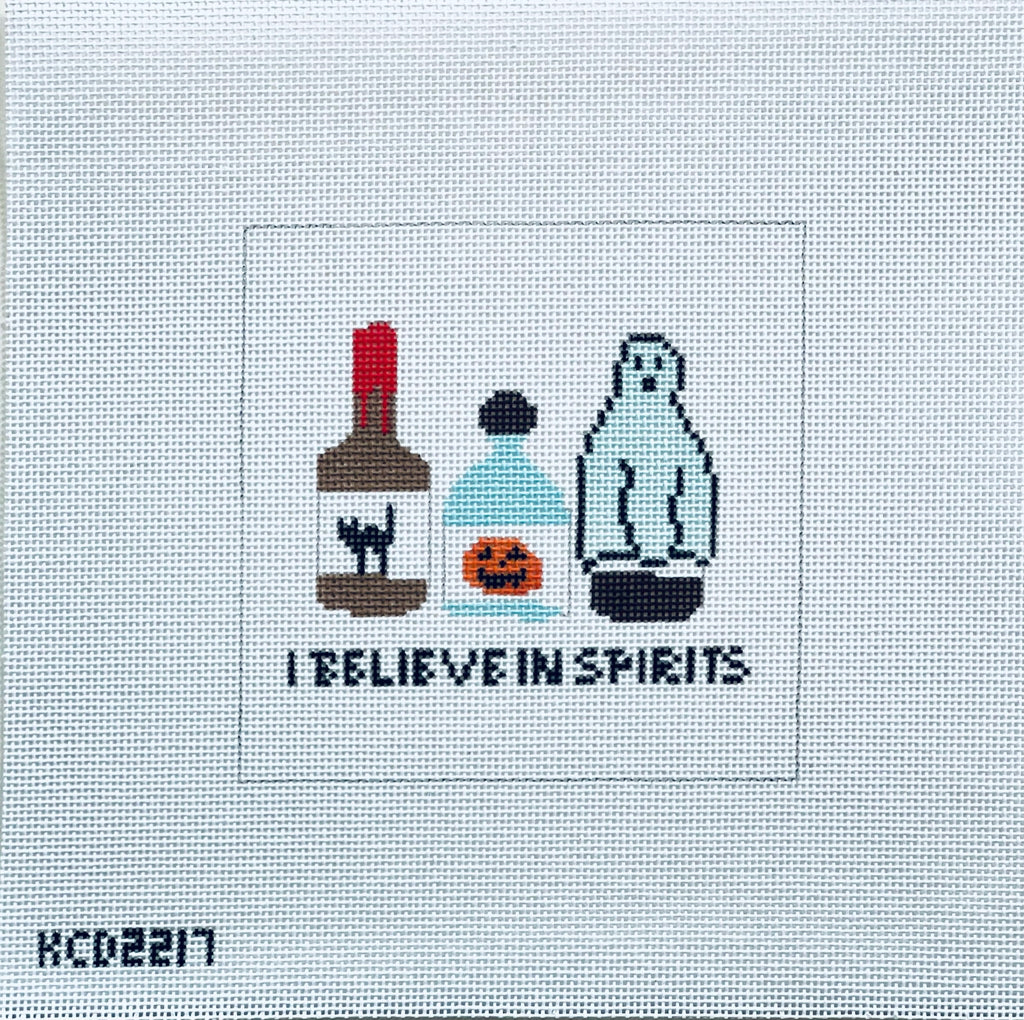 I Believe in Spirits Canvas - KC Needlepoint
