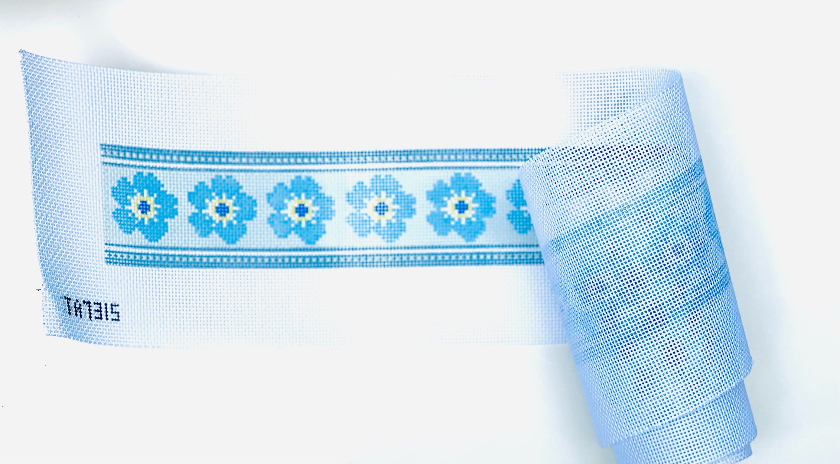 Forget Me Not Strap Canvas - KC Needlepoint