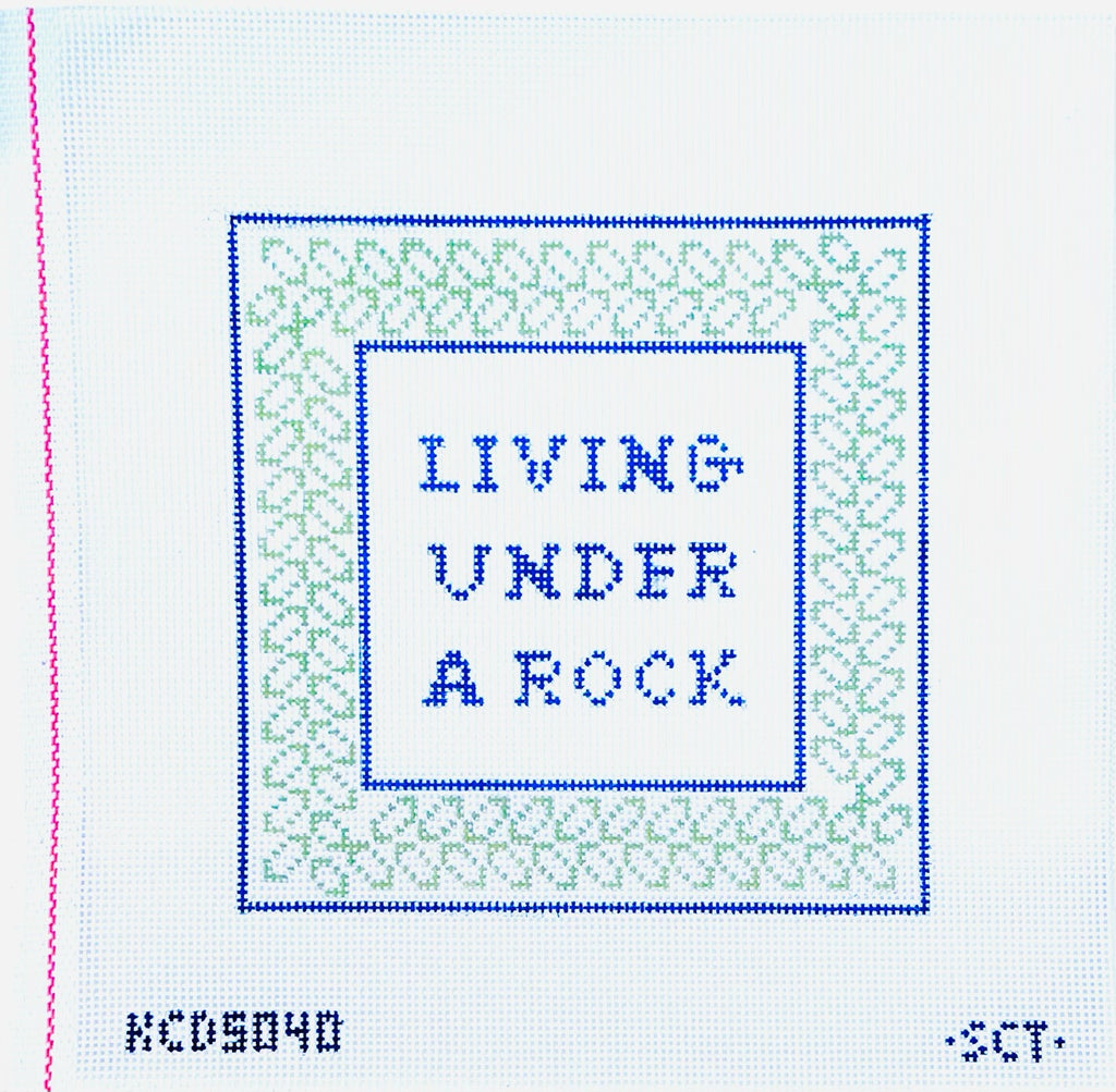 Living Under A Rock Canvas - KC Needlepoint